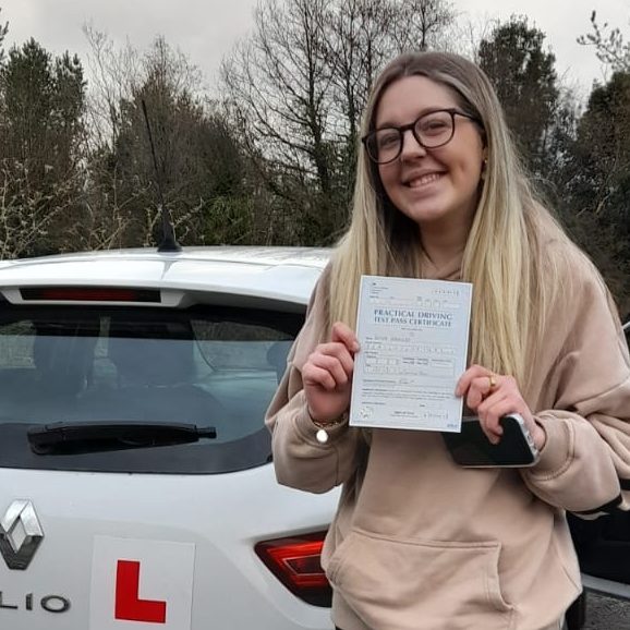 Anya passed in his own white car in Carmarthen test centre 1st time from Ammanford 