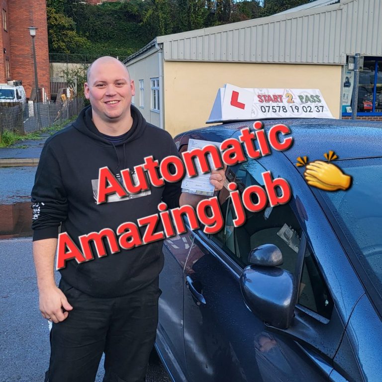 Eddie smashing driving test nerves and giving 5 start review