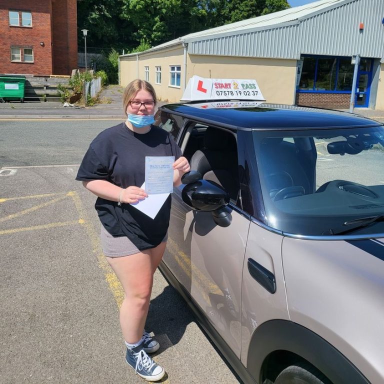 Alisha giving start 2pass 5 stars from Ammandford, smashing that 1st time pass 