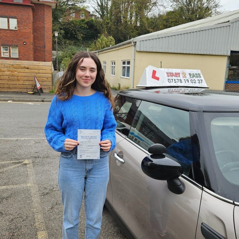 Rhian giving start 2pass 5 stars from Penygroes, smashing first time pass zero faults