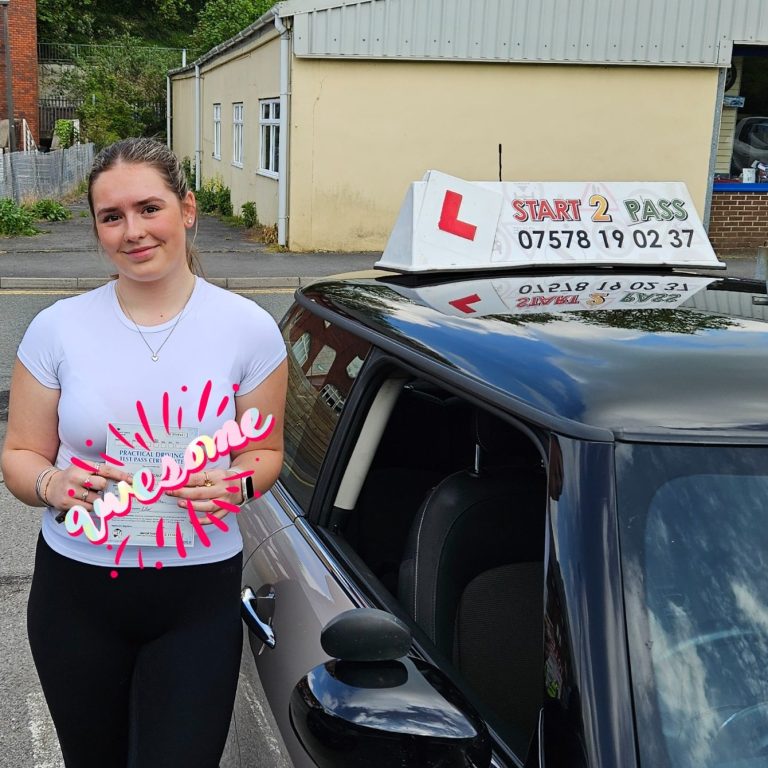 Google 5-Star review of from Hannah from Ammanford, smashing her test 1st time