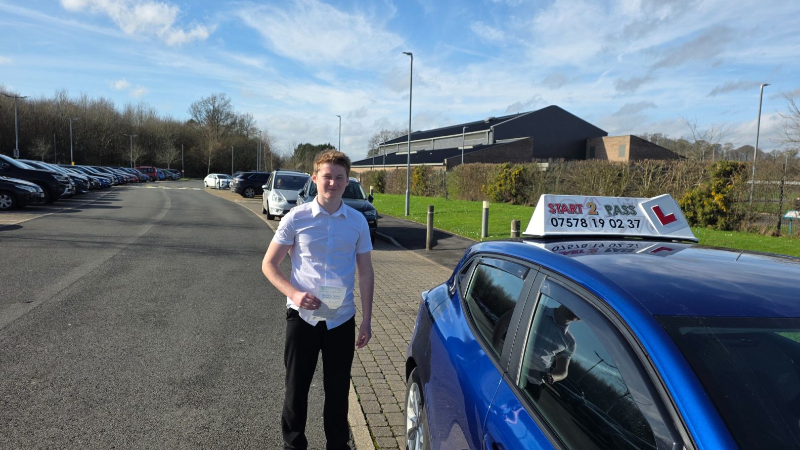 Carwyn beating driving test nerves in Carmarthen early 2026