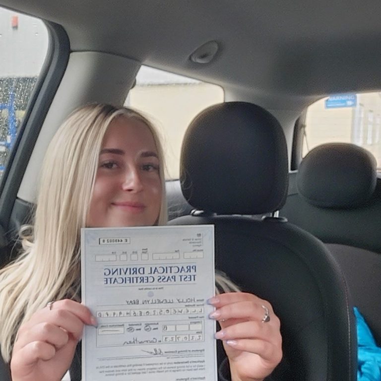 Holly smashing driving test nerves and giving 5 start review 1st time pass 