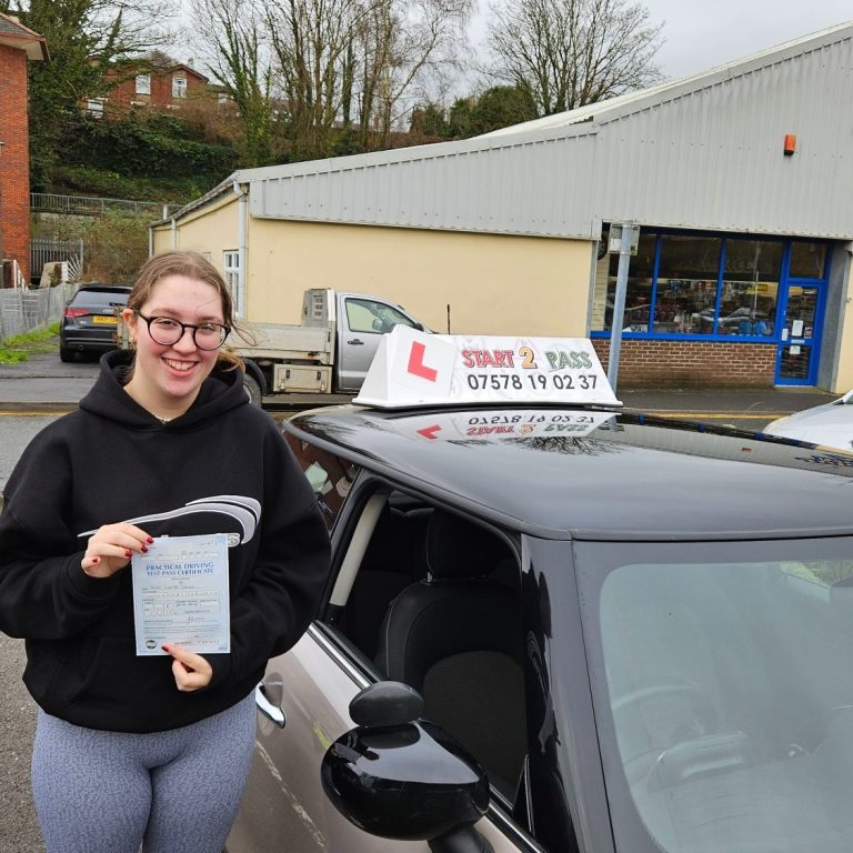 Carys smashing his test 1st time from Llandybie